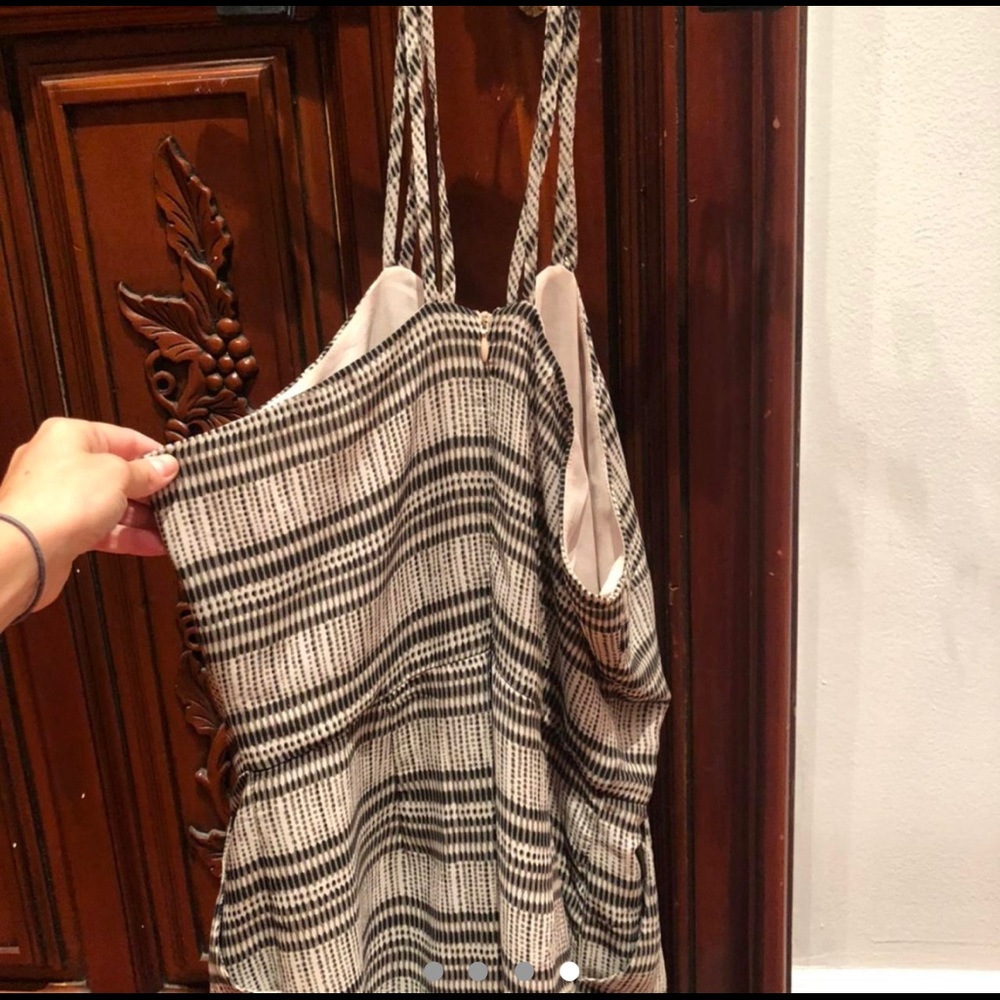 Striped Racerback Romper - Picture 2 of 4